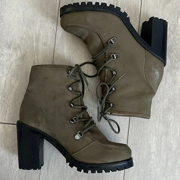 Seychelles NWOT Leather Lace-Up Green, Size 8.5 - Picture 5 of 8